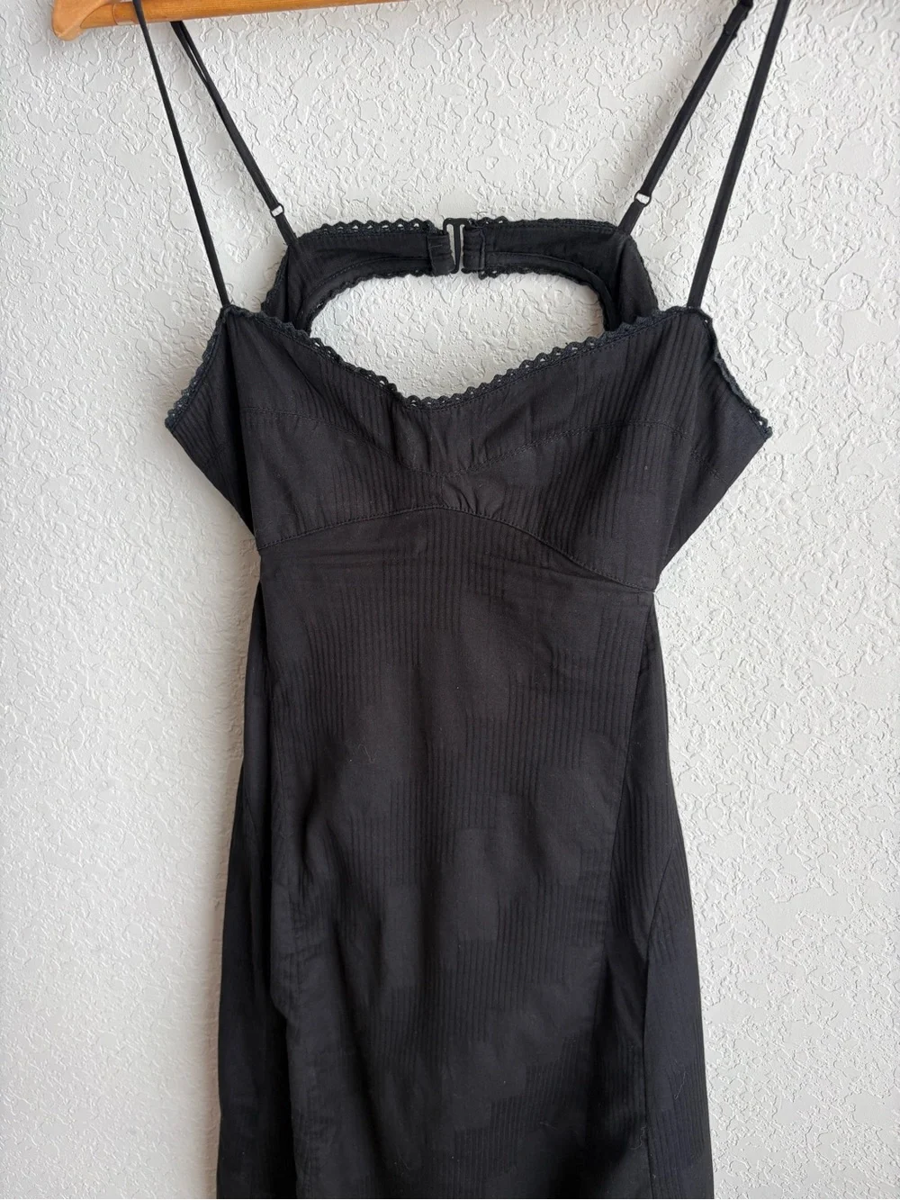 Free People Intimately Inma Cutouts Midi Dress Black XS